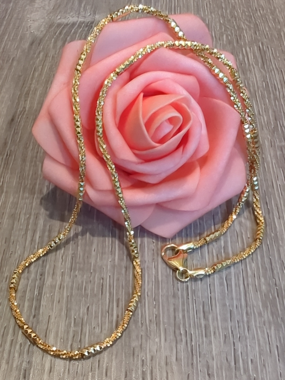 Bronze Milor Italy Gold Plated Diamond Cut Rope 20"